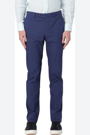 PT Torino Homme, Pantalons, Bleu, Taille: L Pantalon Classique Formel Bleu Marine
