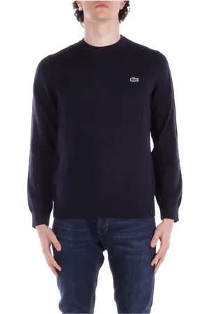 Lacoste Homme, Pulls, Bleu, Taille: 3XL Pull Bleu avec Logo Coupe Regular