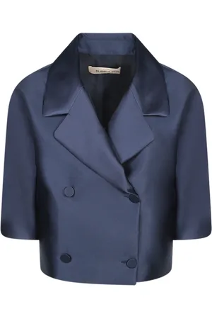 BLANCA Femme, Vestes, Bleu, Taille: 42 FR Veste Bleue à Double Boutonnage