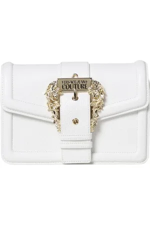 VERSACE Femme, Sacs, Blanc, Taille: ONE Size Sac à bandoulière Heart Buckle Chic