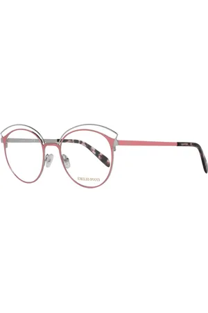 Emilio Pucci Femme, Accessoires, Rose, Taille: ONE Size Rose Métal Femmes Montures Optiques