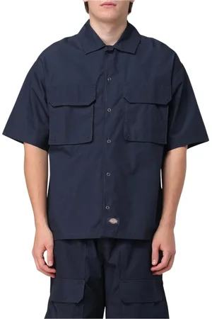 Dickies Homme, Chemises, Bleu, Taille: S Chemise de travail classique