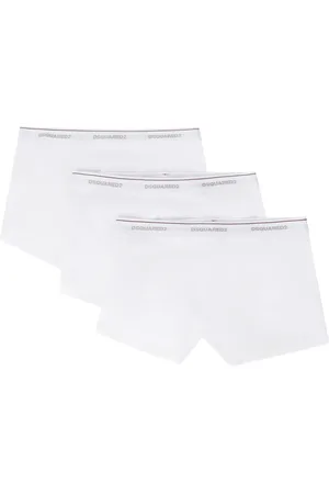 Dsquared2 Homme, Sous-vêtements, Blanc, Taille: L Sous-vêtements Blancs en Coton avec Logo Jacquard