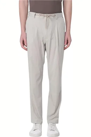 Manuel Ritz Homme, Pantalons, , Taille: XS Pantalon Bleu à Taille à Cordon Élégant