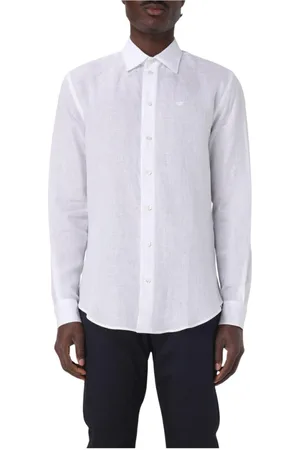 Emporio Armani Homme, Chemises, Blanc, Taille: 2XL Chemise Blanche Classique