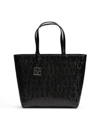 Armani Exchange Femme, Sacs, Noir, Taille: ONE Size Sac à Main en Polyester Chic avec Beaucoup de Rangement