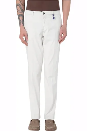 Manuel Ritz Homme, Pantalons, Blanc, Taille: M Pantalon Chinos Slim Fit Blanc