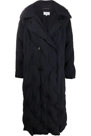 Maison Margiela Femme, Manteaux, Noir, Taille: 38 FR Veste Rembourrée Bleu Aw24