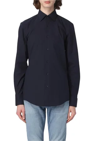 HUGO BOSS Homme, Chemises, Bleu, Taille: L Chemise Sophistiquée en Gnawed