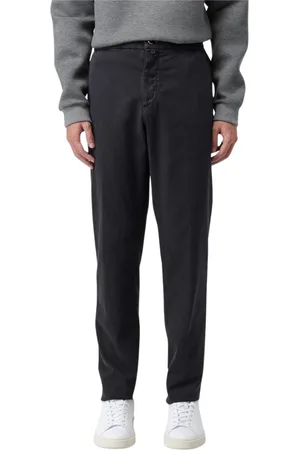 Kiton Homme, Pantalons, Noir, Taille: W32 Pantalon noir classique coupe décontractée