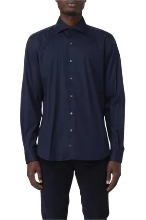 FAY Homme, Chemises, Bleu, Taille: S Chemise Classique Homme Bleu Marine