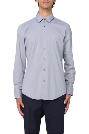 HUGO BOSS Homme, Chemises, Bleu, Taille: XL Chemise Coupe Classique Bleue