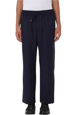 BRIONI Homme, Pantalons, Bleu, Taille: L Pantalon en Laine Bleu StraightLeg