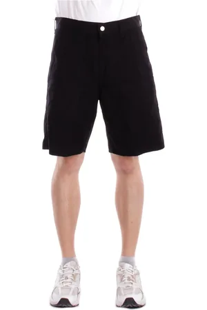 Carhartt Homme, Shorts, Noir, Taille: W34 Shorts Noirs avec Fermeture Éclair