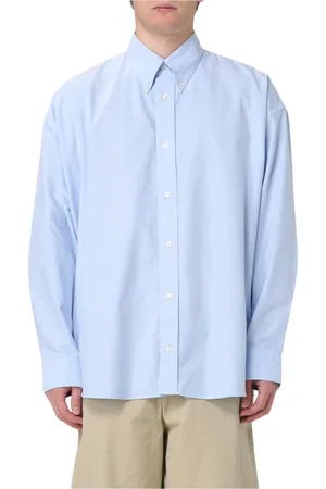 STUDIO NICHOLSON Homme, Chemises, Bleu, Taille: M Chemise Oxford Bleue Style Moderne