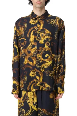 VERSACE Homme, Chemises, Multicolore, Taille: 2XL Chemise à Imprimé Baroque pour Homme