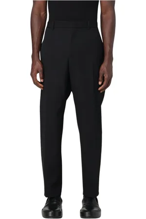 Jil Sander Homme, Pantalons, Noir, Taille: M Pantalon Noir Élégant Regular Fit