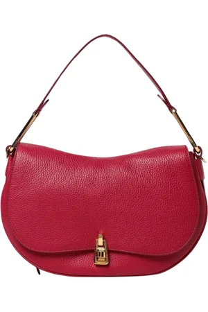 Coccinelle Femme, Sacs, Rouge, Taille: ONE Size Sac à bandoulière en cuir rouge