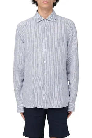 Tommy Hilfiger Homme, Chemises, Bleu, Taille: M Chemise Rayée Bleue
