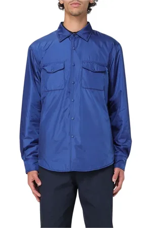 Aspesi Homme, Chemises, Bleu, Taille: XL Chemise Multicolore Manches Longues Homme