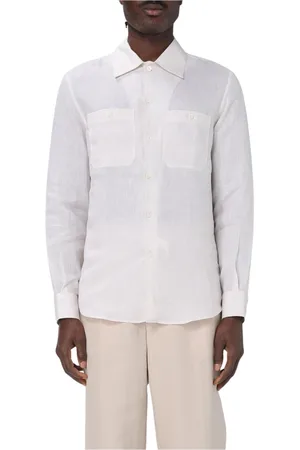 Brunello Cucinelli Homme, Chemises, , Taille: M Chemise Élégante Bleue à Boutons
