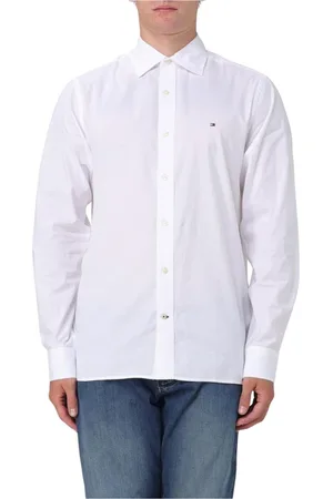 Tommy Hilfiger Homme, Chemises, Blanc, Taille: M Chemise Classique Blanche en Coton