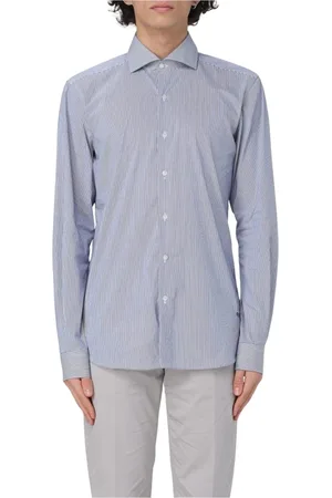 FAY Homme, Chemises, Bleu, Taille: 4XL Chemise Bleue ButtonDown Élégante Polyvalente