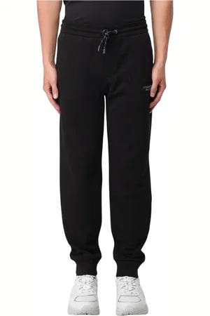 Armani Exchange Homme, Pantalons, Noir, Taille: M Joggers noirs décontractés