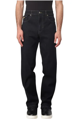 VERSACE Homme, Jeans, Bleu, Taille: W34 Jean Droit Classique Bleu