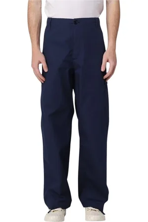 Kenzo Homme, Pantalons, Bleu, Taille: W40 Pantalon Cargo Élégant avec Poches