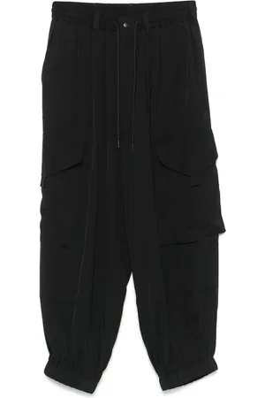 Y-3 Homme, Pantalons, Noir, Taille: L Pantalon Cargo Noir avec Détails Élastiques