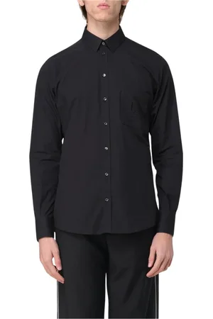Dolce & Gabbana Homme, Chemises, Noir, Taille: L Chemise à logo brodé pour homme