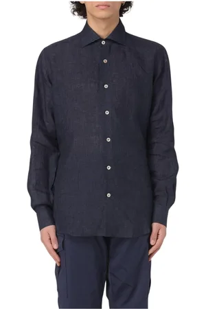 ELEVENTY Homme, Chemises, Bleu, Taille: M Chemise Bleue à Manches Longues