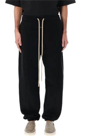 FEAR OF GOD Homme, Pantalons, Noir, Taille: S Fleece Pantalons de survêtement