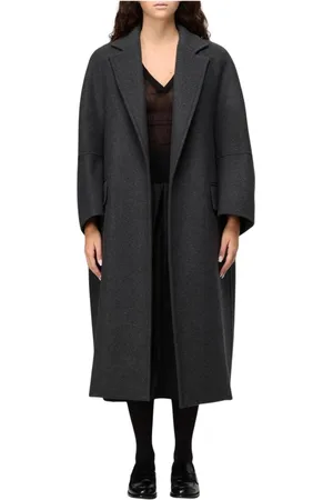 Max Mara Femme, Manteaux, Gris, Taille: 32 FR Élégant Manteau en Laine