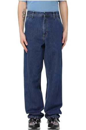 Carhartt Homme, Jeans, Bleu, Taille: W32 Pantalon Charpentier Lavage Clair Coupe Décontractée
