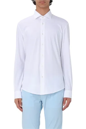 Brian Dales Homme, Chemises, Blanc, Taille: L Chemise Blanche pour Homme