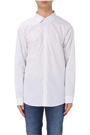 Armani Exchange Homme, Chemises, Blanc, Taille: S Chemise Blanche Classique à Boutons
