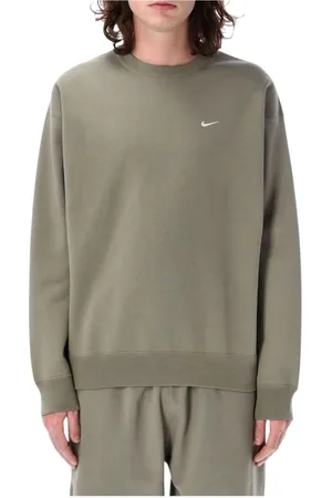 Nike Homme, Sweatshirts et sweats à capuche, Vert, Taille: XL Sweat à col rond Essential Homme Gris Tourterelle