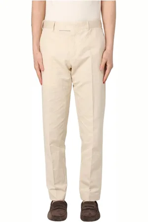 PT Torino Homme, Pantalons, , Taille: L Chinos Classiques Straight-Leg Sable