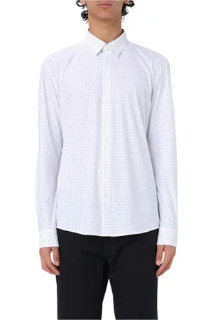 HUGO BOSS Homme, Chemises, Blanc, Taille: L Chemise Blanche à Pois