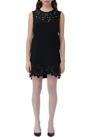 ERMANNO SCERVINO Femme, Robes, Noir, Taille: 40 FR Robe Mini Noire Laser Cut