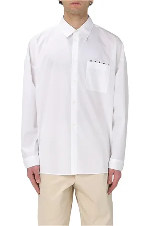 Marni Homme, Chemises, Blanc, Taille: M Chemise Popeline Blanche