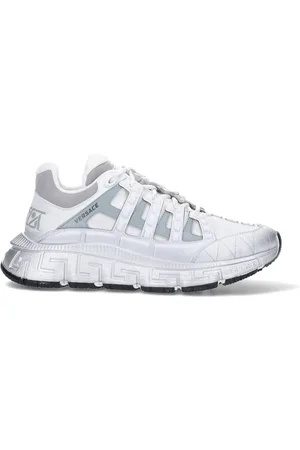 VERSACE Homme, Chaussures, Blanc, Taille: 44 EU Baskets Blanches Style Trigreca
