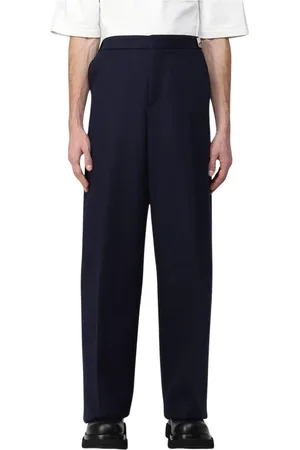 Bottega Veneta Homme, Pantalons, Bleu, Taille: M Pantalon en Laine Flanelle Bleu