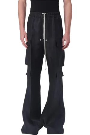 Rick Owens Homme, Pantalons, Noir, Taille: L Pantalon de luxe noir élastique fuselé