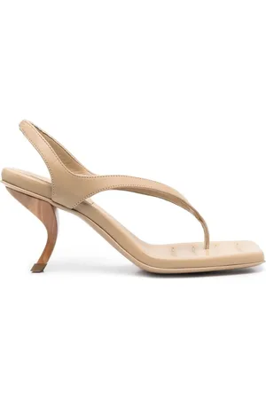 Gia Borghini Femme, Chaussures, , Taille: 40 EU Sandales Beiges pour Femmes Sorties Estivales