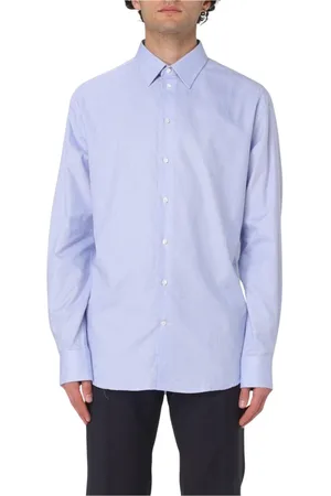 Emporio Armani Homme, Chemises, Bleu, Taille: L Chemise Bleue Moderne