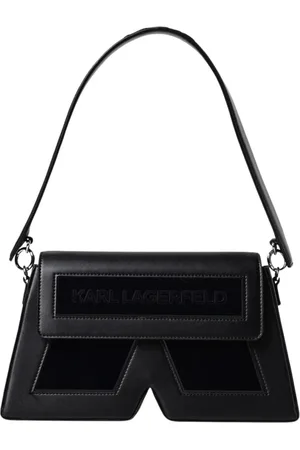 Karl Lagerfeld Femme, Sacs, Noir, Taille: ONE Size KKushion Sac à bandoulière Design géométrique