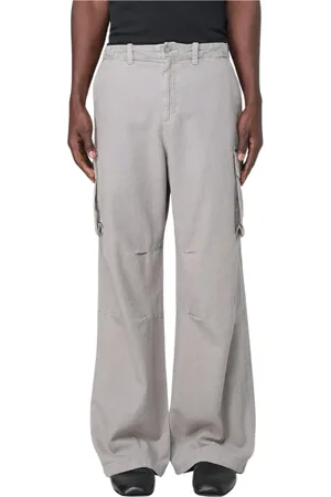 OUR LEGACY Homme, Pantalons, Gris, Taille: M Pantalon Conique Gris avec Crochet et Fermeture Éclair